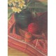 WATERMARK GREETING CARD FRANGIPANI & INDIAN PATOLA CLOTH